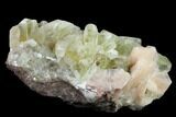 Tabular Apophyllite Crystals & Peach Stilbite - India #135823-1